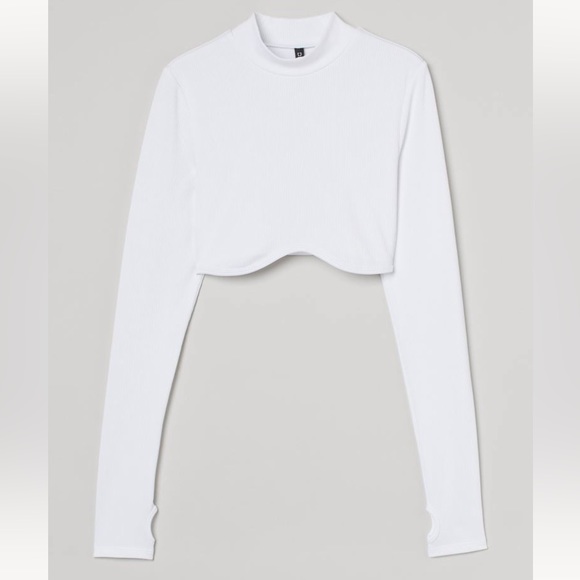 H&M Tops - Long-sleeved crop top